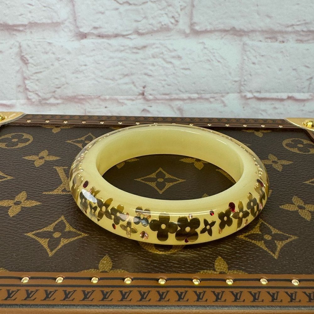 Louis Vuitton Inclusion Bangle Clear Beige Flower - Picture 7 of 9
